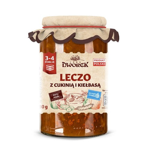 Leczo z cukinią i kiełbasą Dworek 680 g