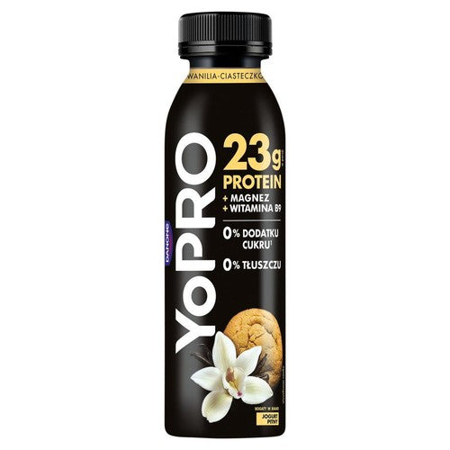 YoPRO Jogurt o smaku wanilia - ciasteczko Danone 270 g