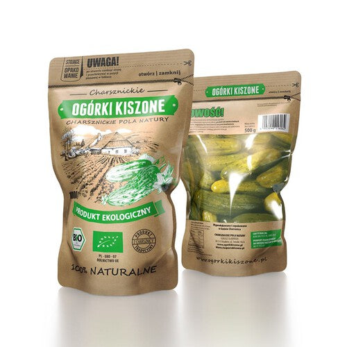 BIO Ogórki kiszone CHARSZNICKIE POLE NATURY 1000 g