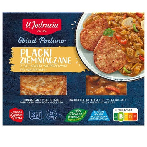 Placki ziemniaczane z gulaszem po węgiersku U Jędrusia 400 g