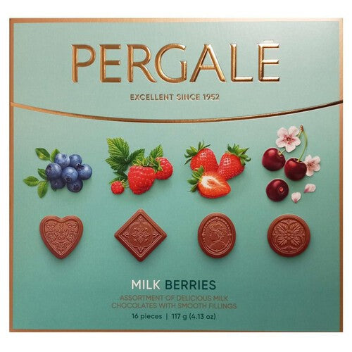 Praliny z nadzieniem owocowym Pergale 117 g