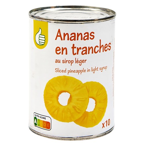 Ananas plastry w syropie Auchan 560 g