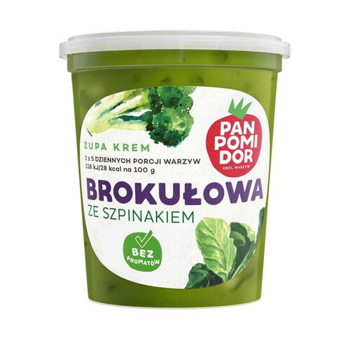 Zupa krem brokułowa ze szpinakiem Pan Pomidor 400 g