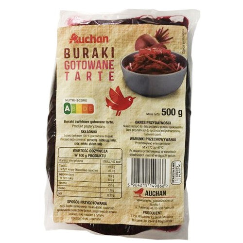 Buraki gotowane tarte Auchan 500 g