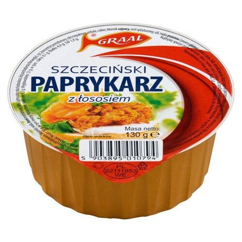 Szczeciński paprykarz z łososiem GRAAL 130 g