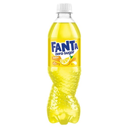 Napój gazowany Zero Sugar o smaku cytrynowym Fanta 500 ml