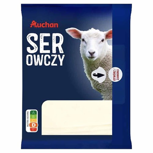 Ser owczy w plastrach Auchan 100 g