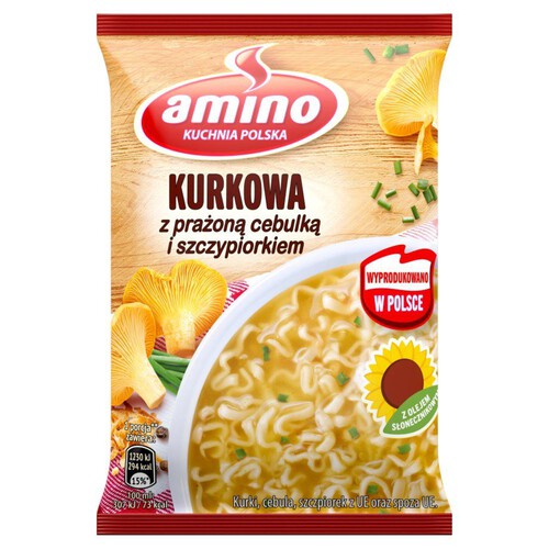 Kurkowa po podlasku z prażoną cebulką i szczypiorkiem Amino 61 g