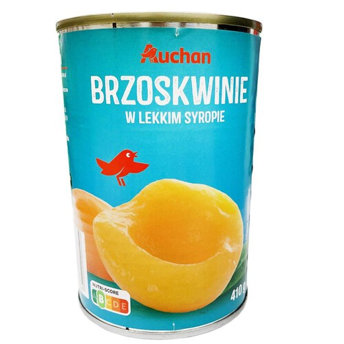 Brzoskwinie połówki w lekkim syropie Auchan 240 g