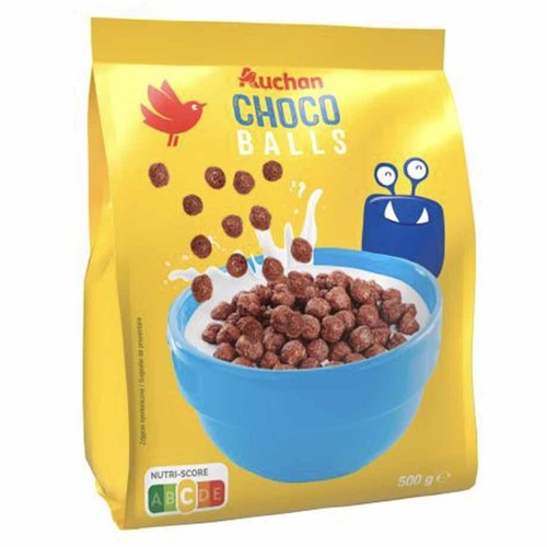 Kuleczki zbożowe o smaku czekoladowym Auchan 500 g