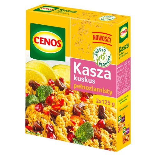 Kasza kuskus pełnoziarnisty Cenos 2 x 125 g
