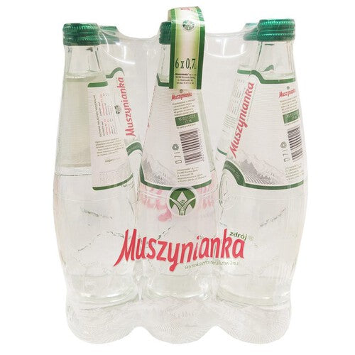 Woda wysokozmineralizowana niskonasycona CO2 szkl. But. Muszynianka 6 x 0,7 l