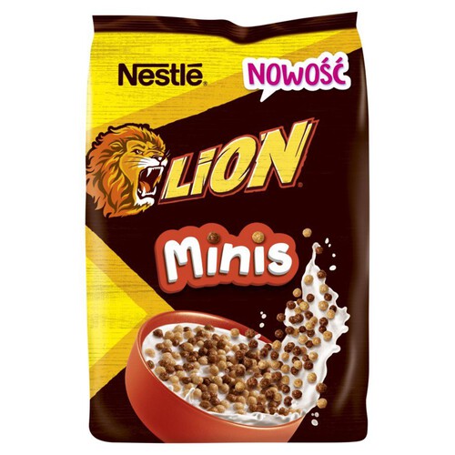Lion minis kuleczki z czekoladą i pastą karmelową  Nestle 400 g