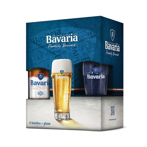 Piwo holenderskie bezalkoholowe 5 x 330 ml + kufel Bavaria Zestaw