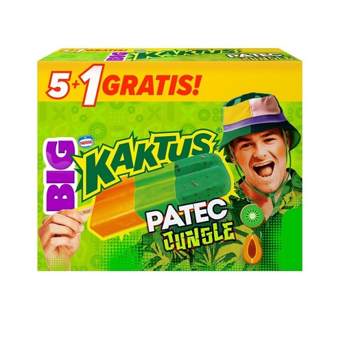 Lody Big Patec Jungle Kaktus 6 x 75 ml