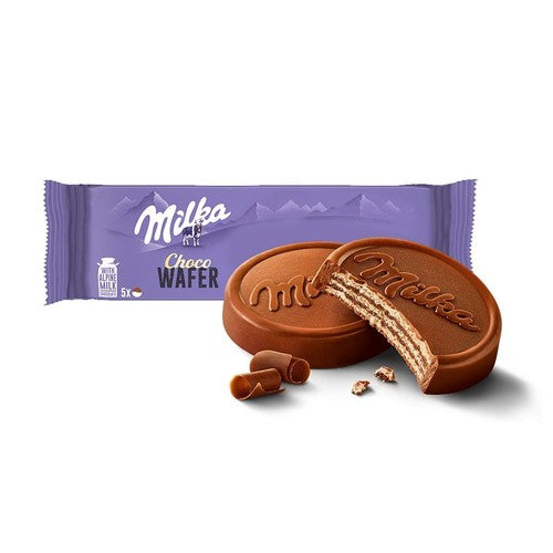 Wafle z kremem kakaowym oblane czekoladą Choco Wafer  Milka 150 g