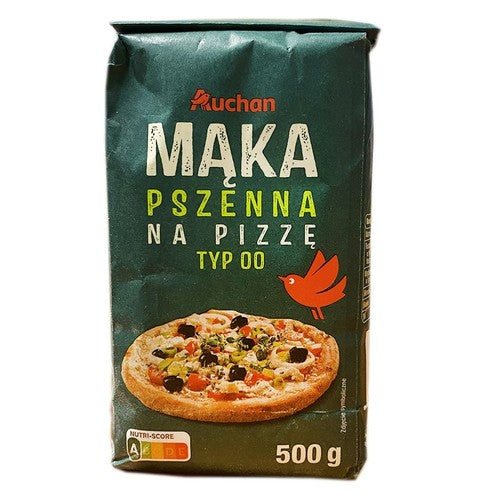 Mąka pszenna na pizzę typ 00   Auchan 500 g