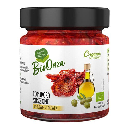BIO Pomidory suszone w oliwie z oliwek  BioOaza 190 g