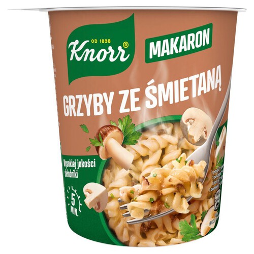 Dania Makaron grzyby ze śmietaną Knorr 59 g