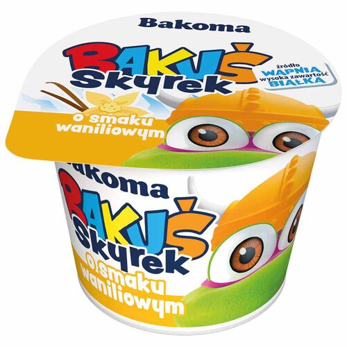 Bakuś Skyrek o smaku waniliowym  Bakoma 100 g