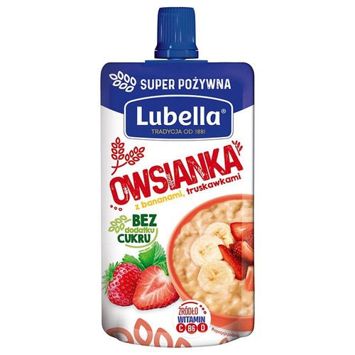 Owsianka z truskawkami i bananami Lubella 100 g