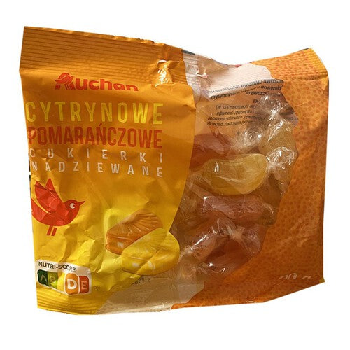 Cukierki nadziewane cytrynowo-pomarańczowe Auchan 90 g