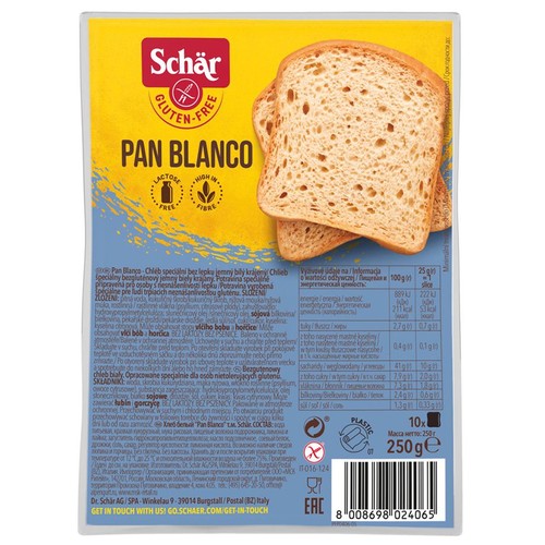 Bezglutenowy chleb biały Schär 250 g