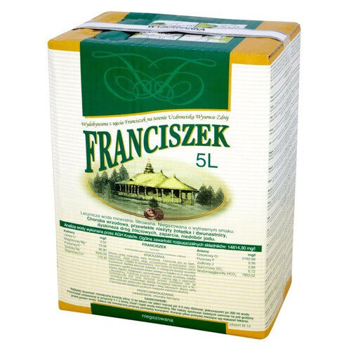 Lecznicza woda mineralna Franciszek niegazowana Uzdrowisko Wysowa 5 l