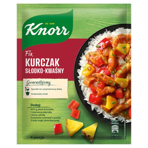 Fix Kurczak słodko-kwaśny Knorr 64 g