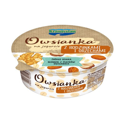Owsianka na jogurcie z rodzynkami i orzechami  Krasnystaw 250 g