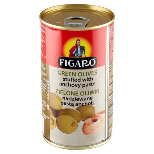 Zielone oliwki nadziewane pastą anchois Figaro 350 g