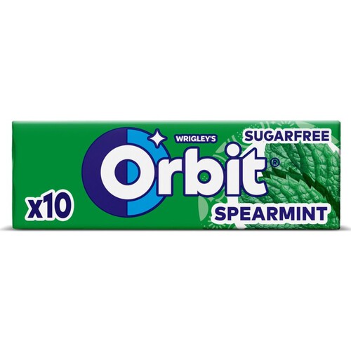 Bezcukrowa guma do żucia Spearmint Orbit 10 sztuk