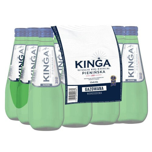 Woda mineralna gazowana Kinga Pienińska 12 x 330 ml