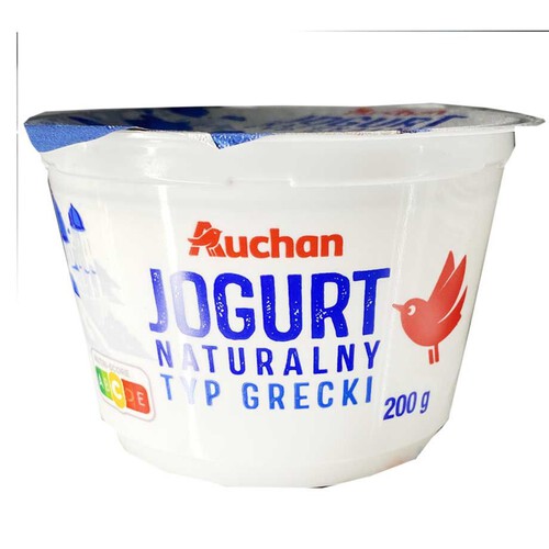 Jogurt naturalny typu greckiego                  Auchan 200 g
