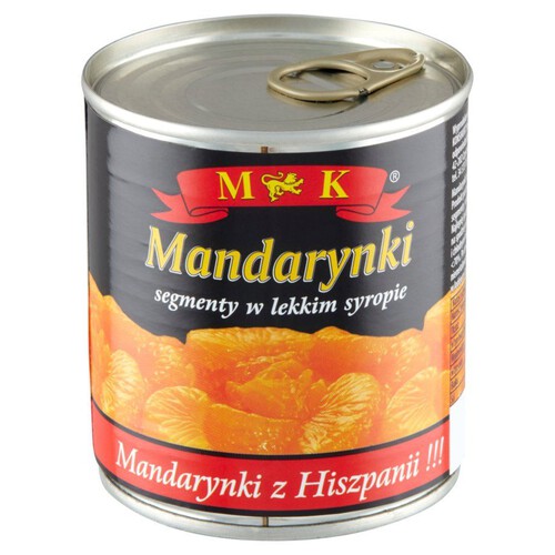 Mandarynki w lekkim syropie MK 175 g