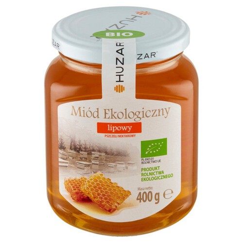 Miód ekologiczny lipowy Huzar 400 g