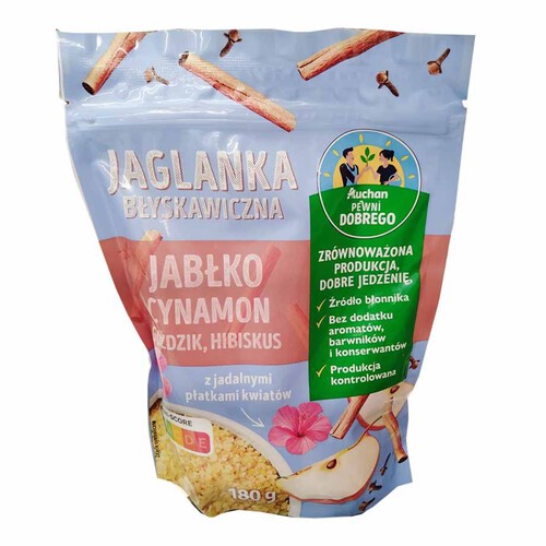 Jaglanka o smaku jabłko-cynamon i goździków Pewni Dobrego 180 g
