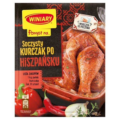 Pomysł na…Soczysty kurczak po hiszpańsku Winiary 38 g