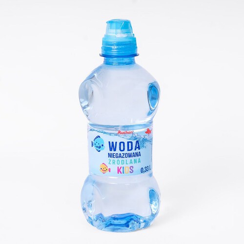 Woda żródlana niegazowana Kids Auchan 12 x 330 ml