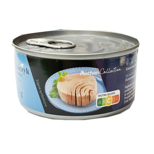 Tuńczyk jednolity w sosie własnym Auchan Collection 170 g
