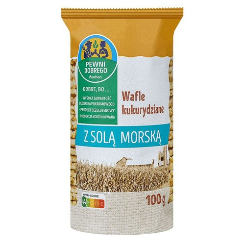 Wafle kukurydziane z solą morską Pewni Dobrego 105 g