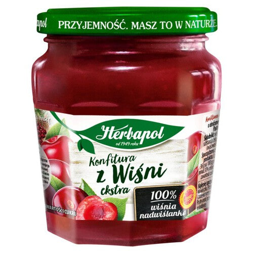 Konfitura extra z wiśni o obniżonej zawartości cukru Herbapol 240 g