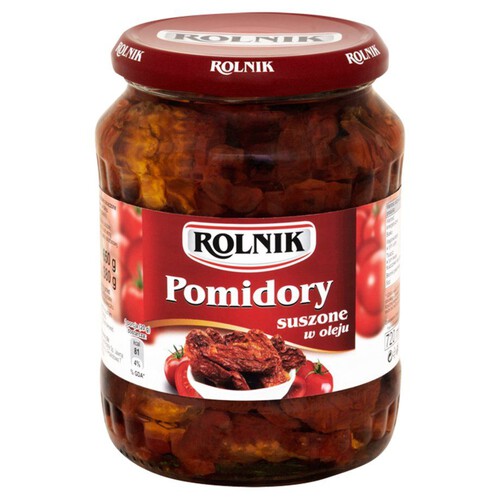 Pomidory suszone nasączone. w oleju Rolnik 720 ml