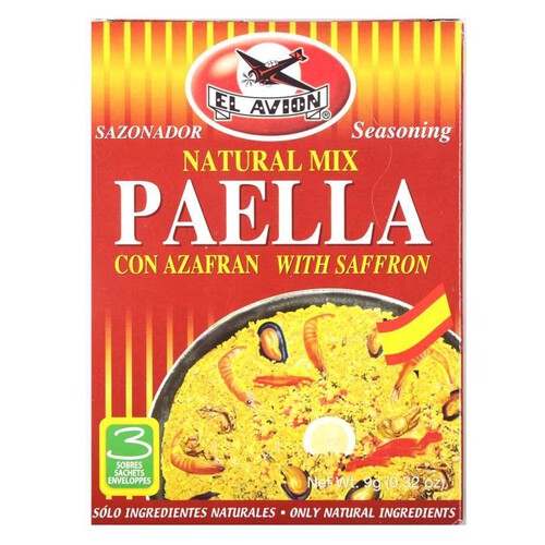 Naturalna mieszanka przypraw do paelli z szafranem El Avion 3 x 3 g