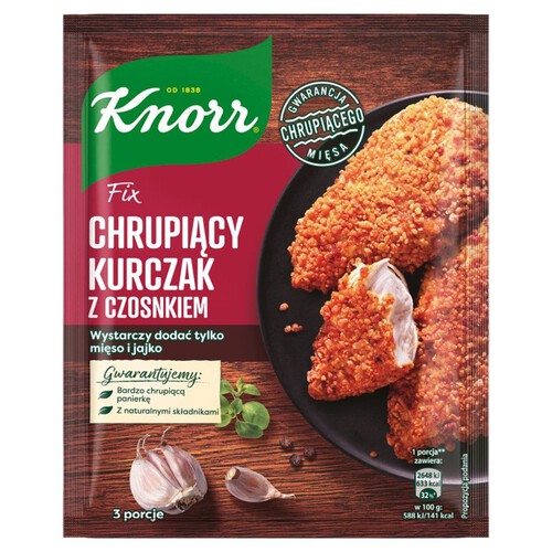 Fix Panierka chrupiący kurczak z czosnkiem Knorr 70 g