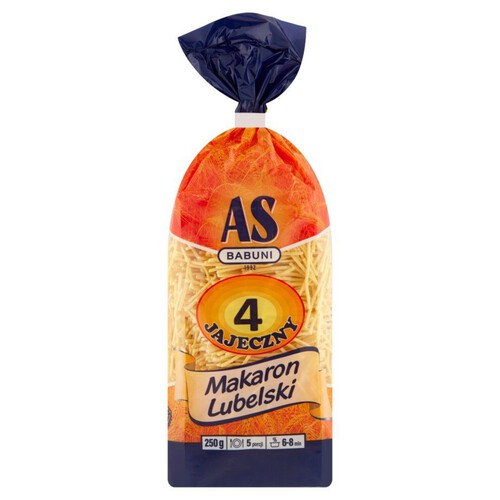 Makaron 4-jajeczny krajanka AS-Babuni 250 g