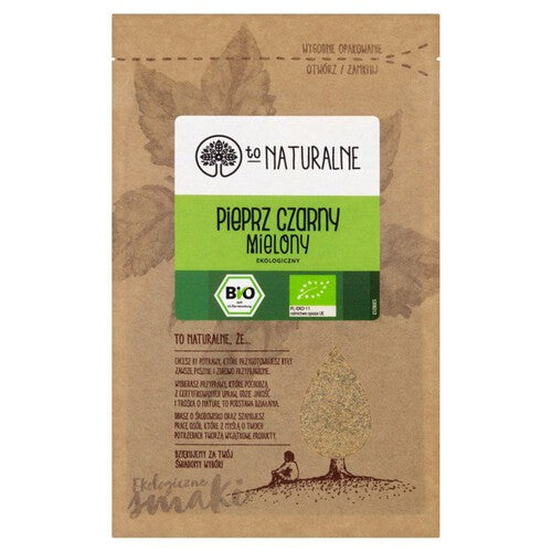 Ekologiczny pieprz czarny mielony To Naturalne 20 g