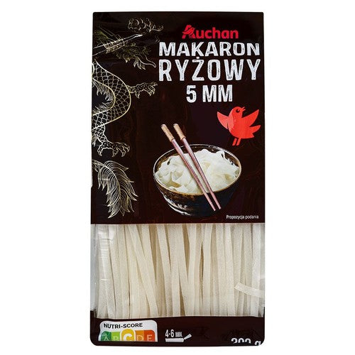 Makaron ryżowy wstążki Auchan 200 g