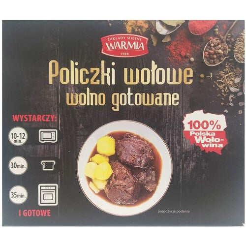 Policzki wołowe wolno gotowane Warmia na wagę ok. 400 g