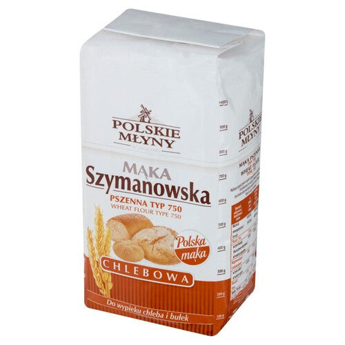 Mąka Szymanowska chlebowa pszenna typ 750 Polskie Młyny 1 kg